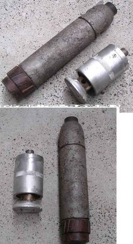 German WW2 Rifle Grenade & Pressure Igniter No 35 - Click Image to Close